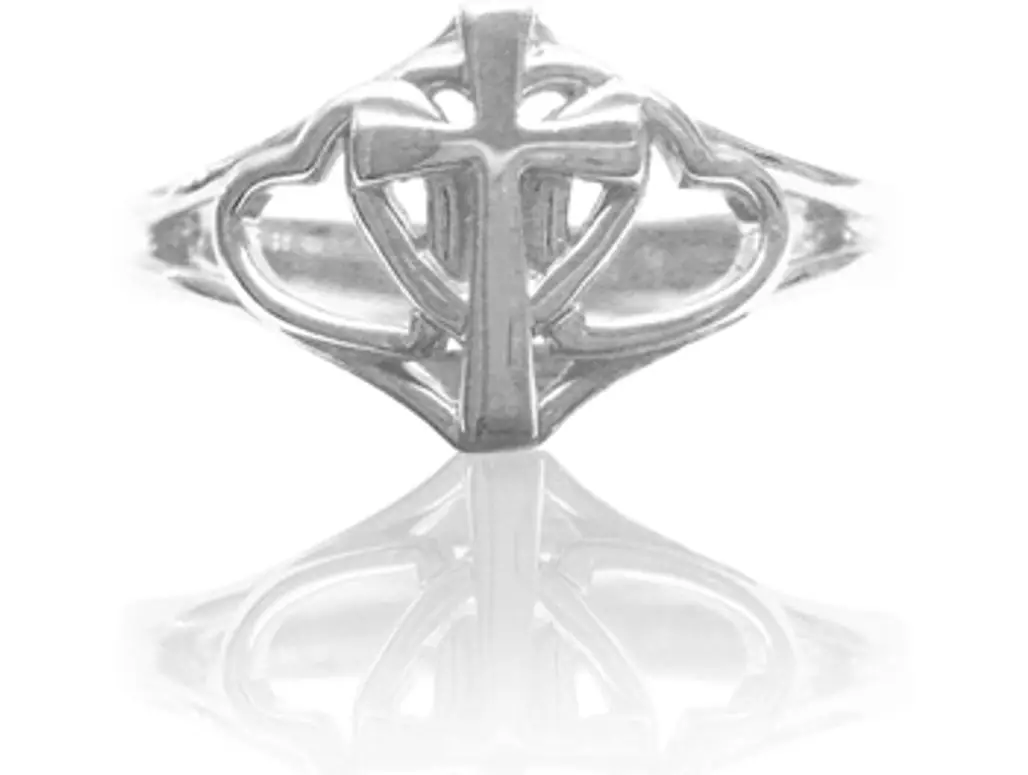 Silver Covenant Hearts Christian Purity Ring