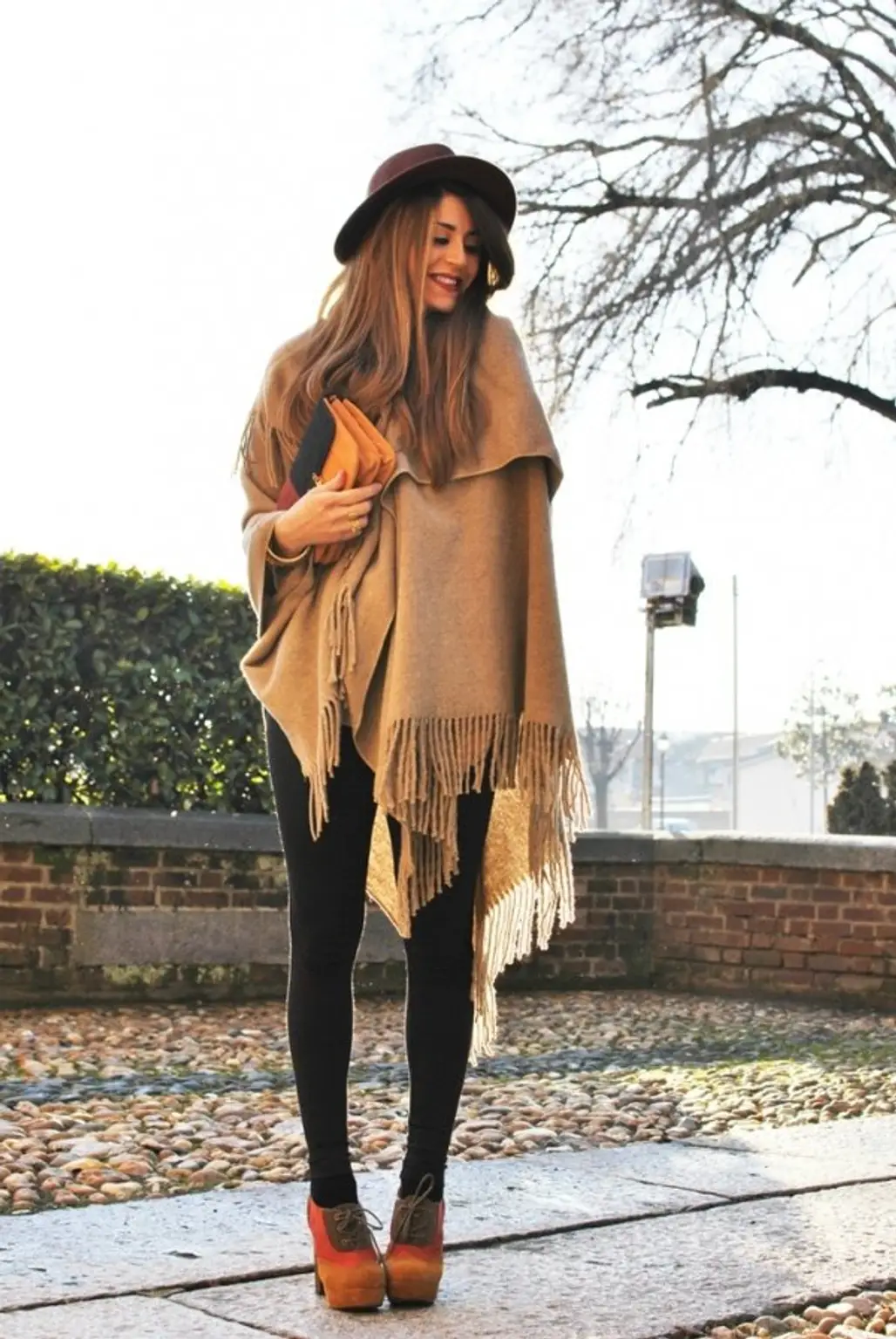 clothing,brown,outerwear,tights,fashion accessory,