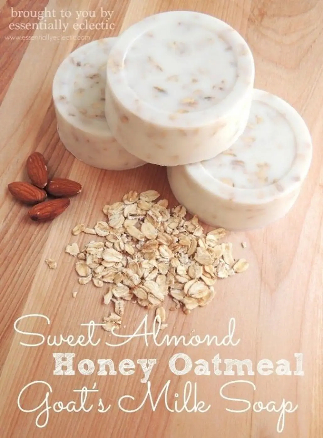 Sweet Almond, Honey, Oatmeal and Goat's Milk Soap