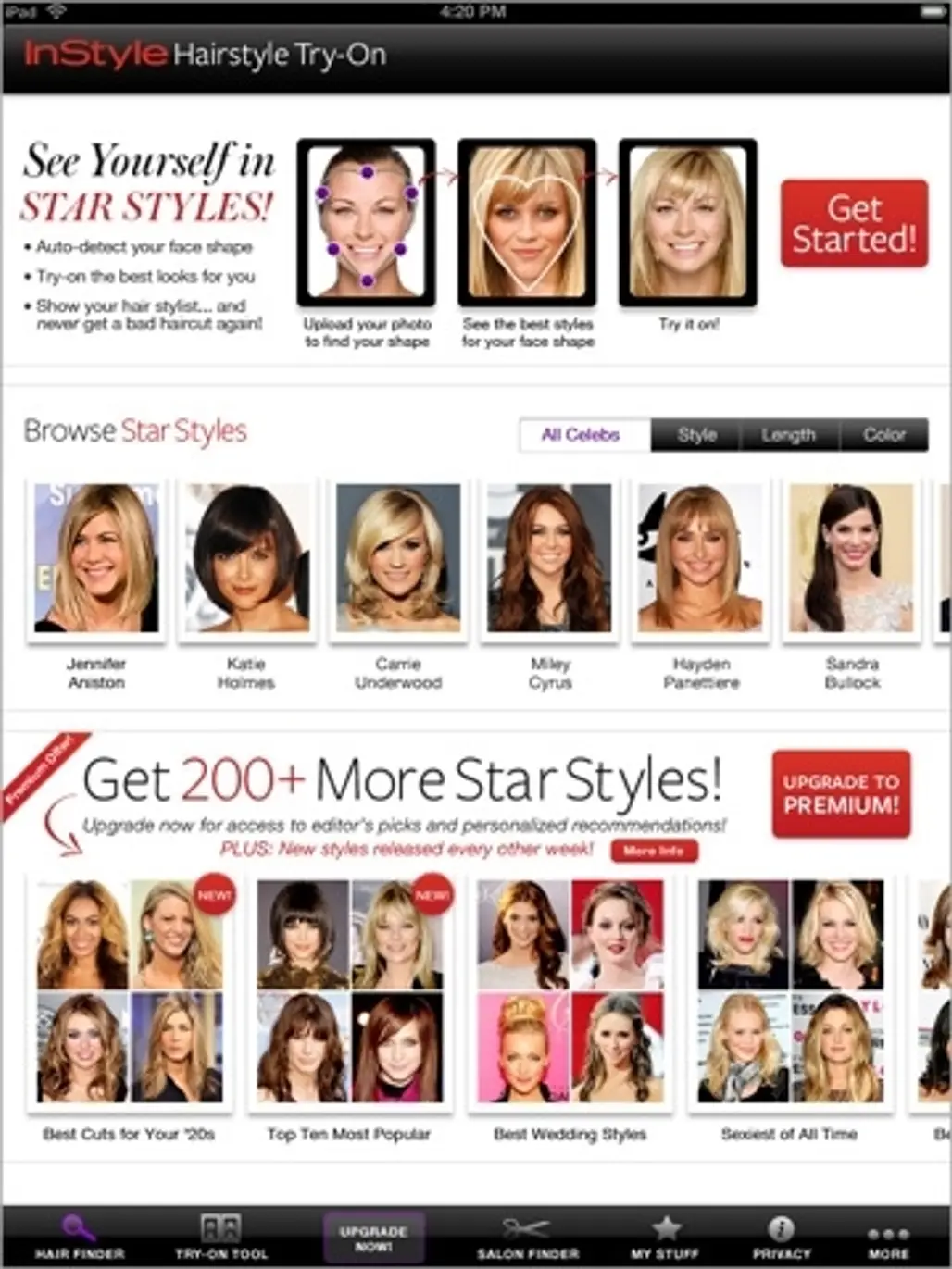 InStyle Hairstyle Try-on