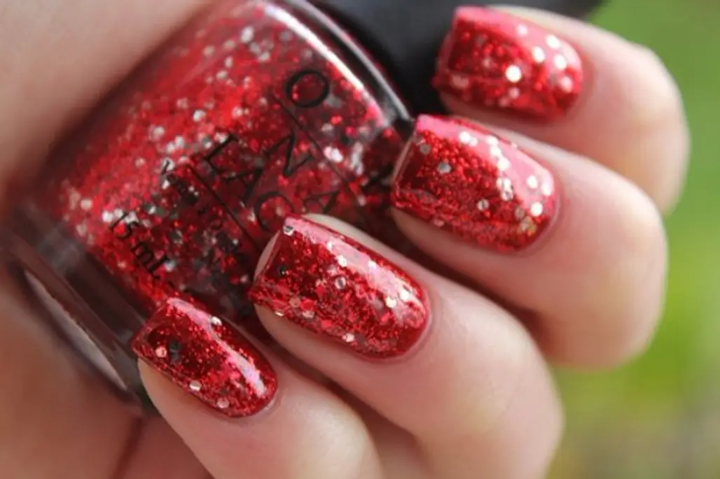 Beautiful Red Glitter