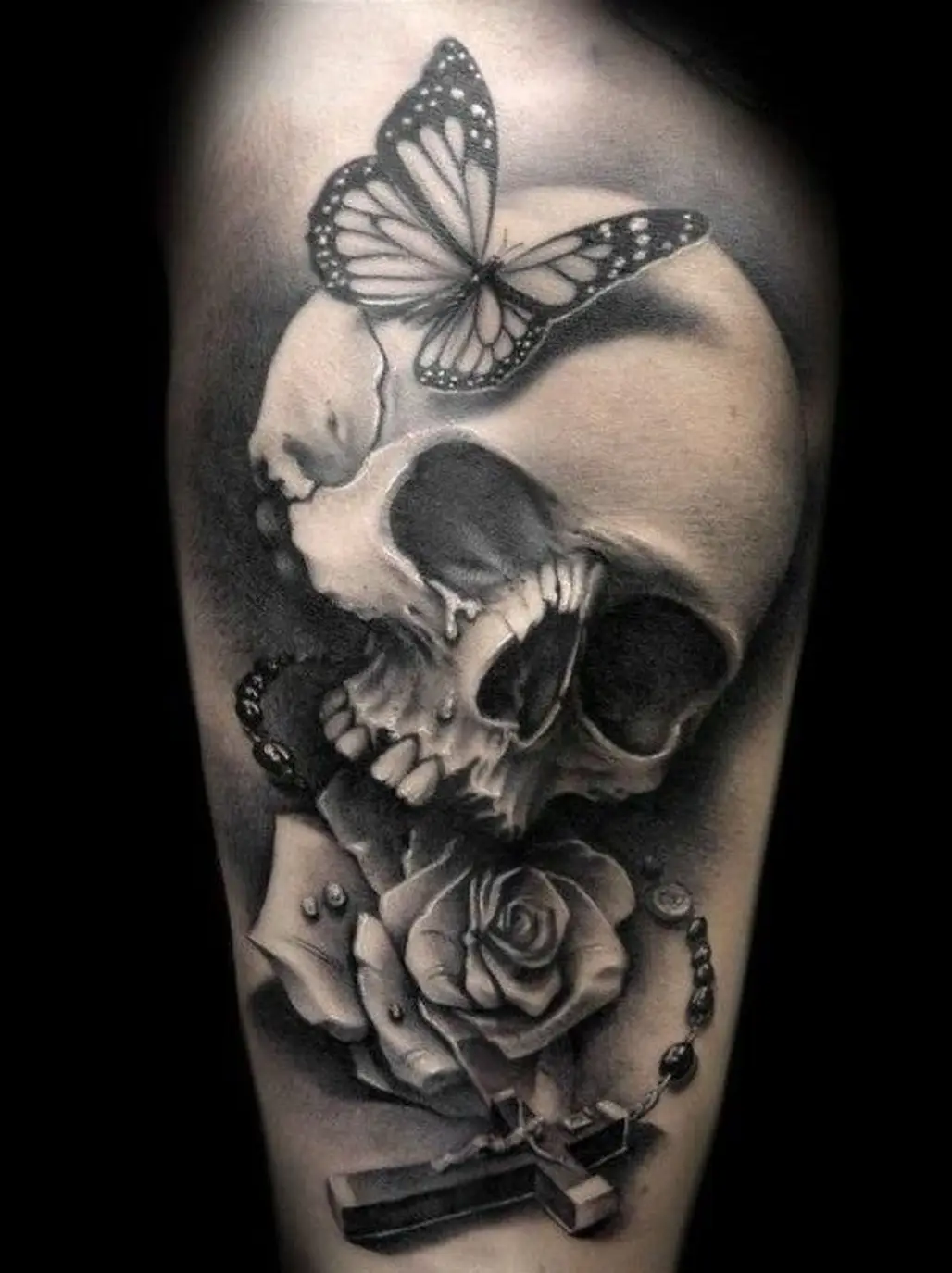 lady skull tattoo by vampire-she on DeviantArt