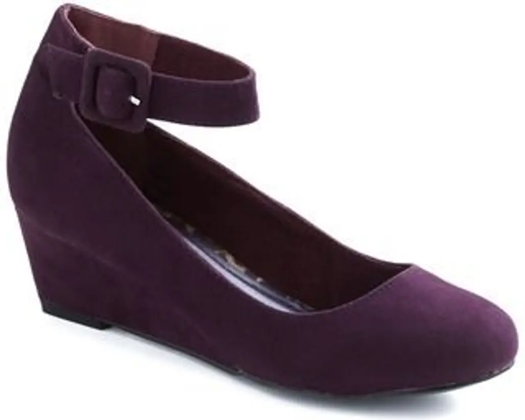 Modcloth Plum as You Are Wedge