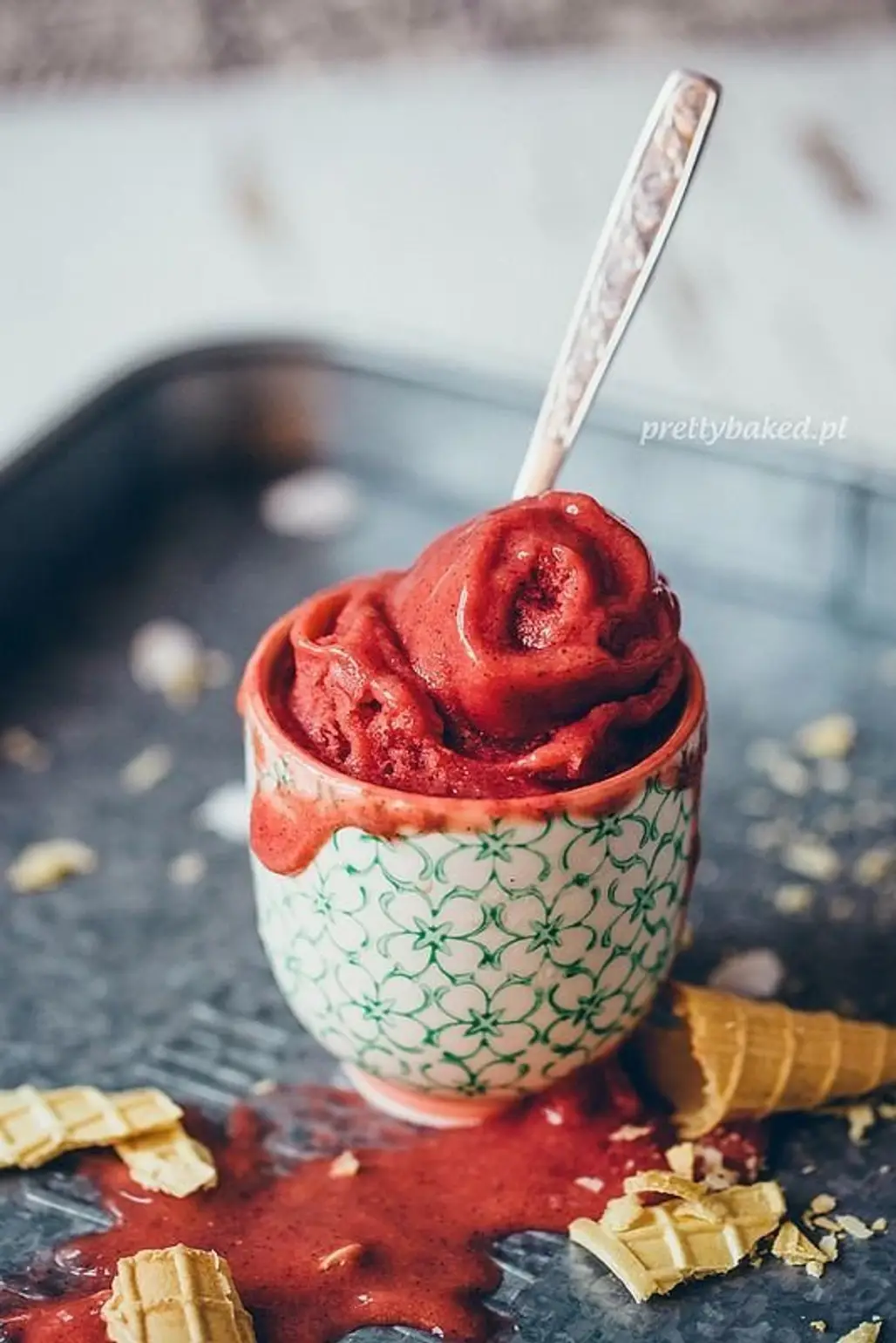 Rhubarb & Strawberry Sorbet