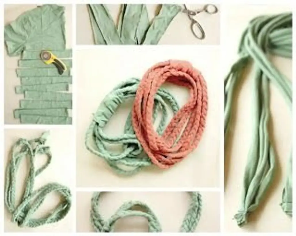 No Sew T-shirt Scarf Necklaces