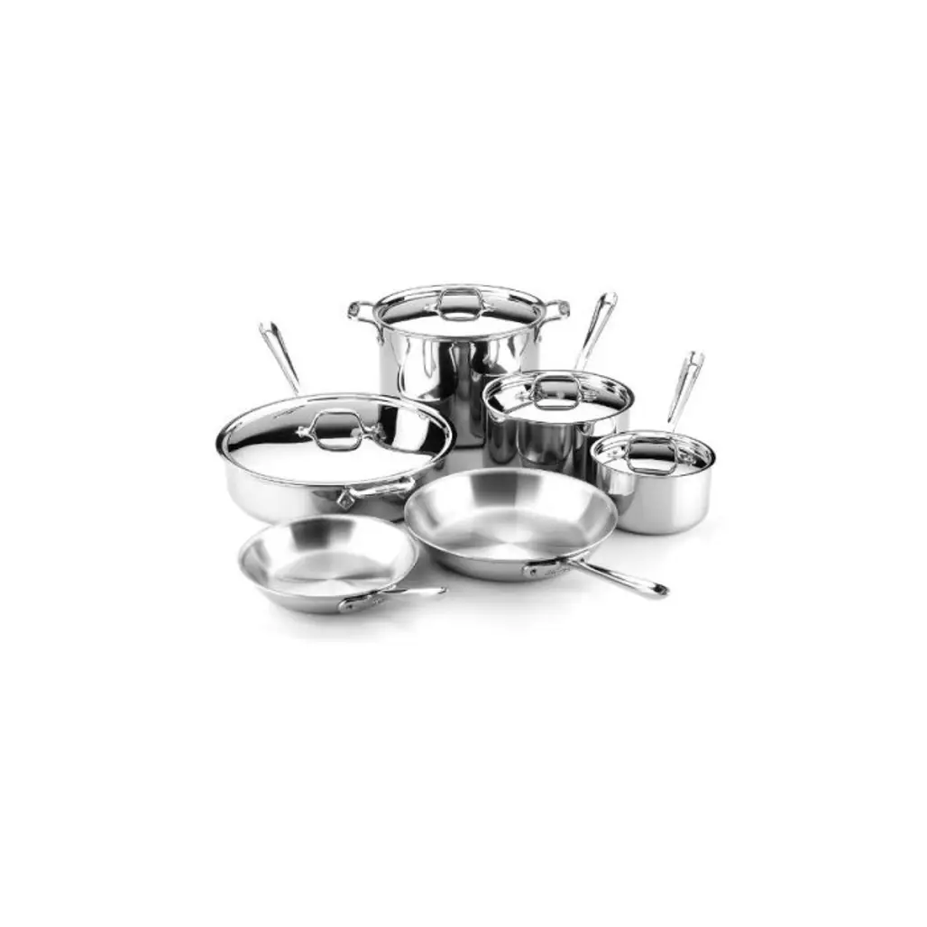 All-Clad Gourmet Stainless Steel 10-Piece Cookware Set