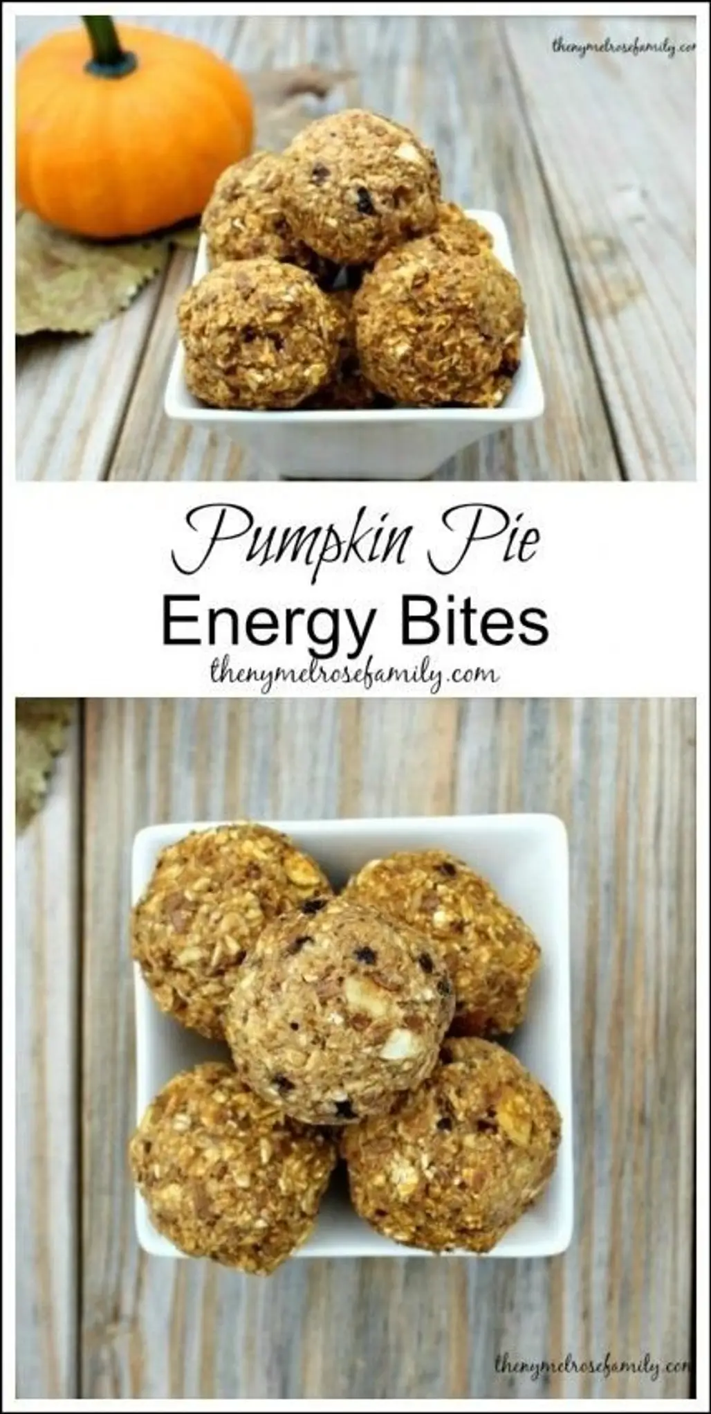 Pumpkin Pie Energy Bites