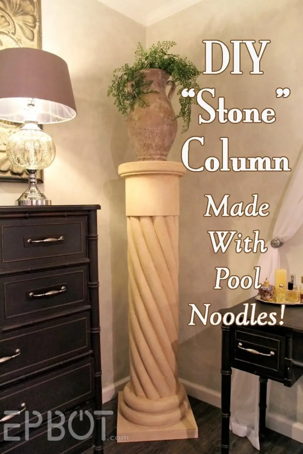 Make Your Own "Stone" Decorative Column
