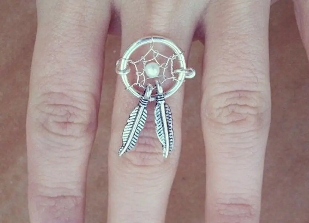 Pearl DreamCatcher Ring