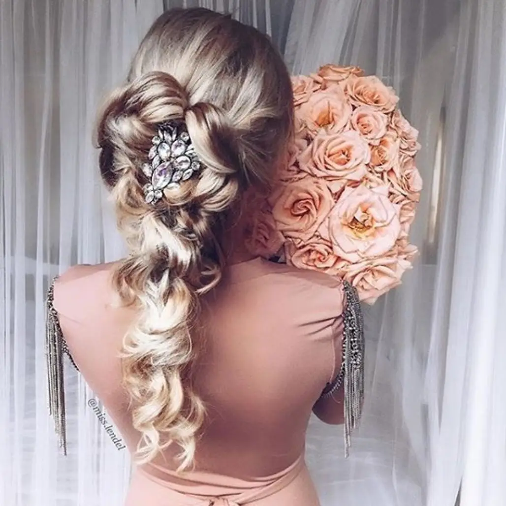 hair, bridal accessory, clothing, hairstyle, head,