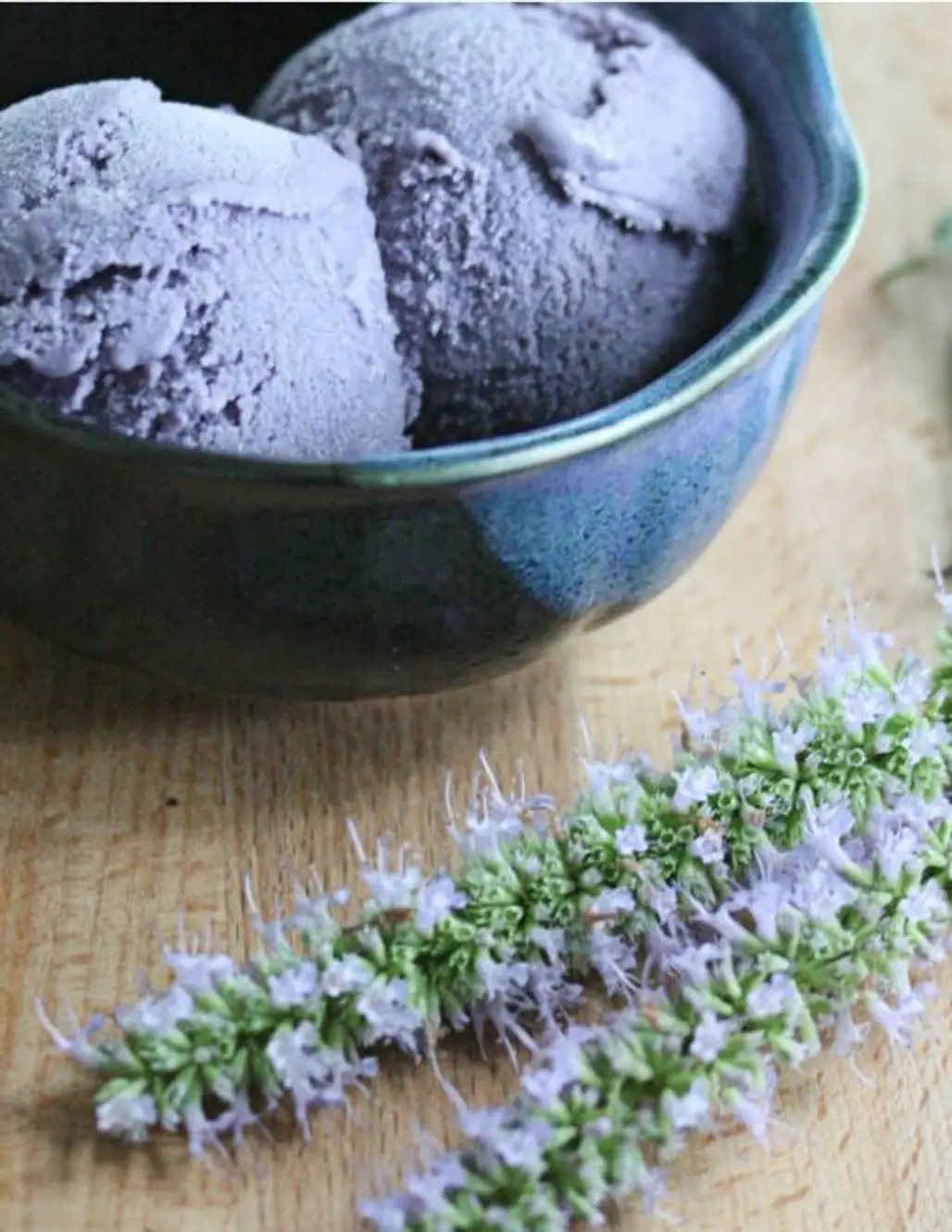 Blueberry-lavender Ice Cream