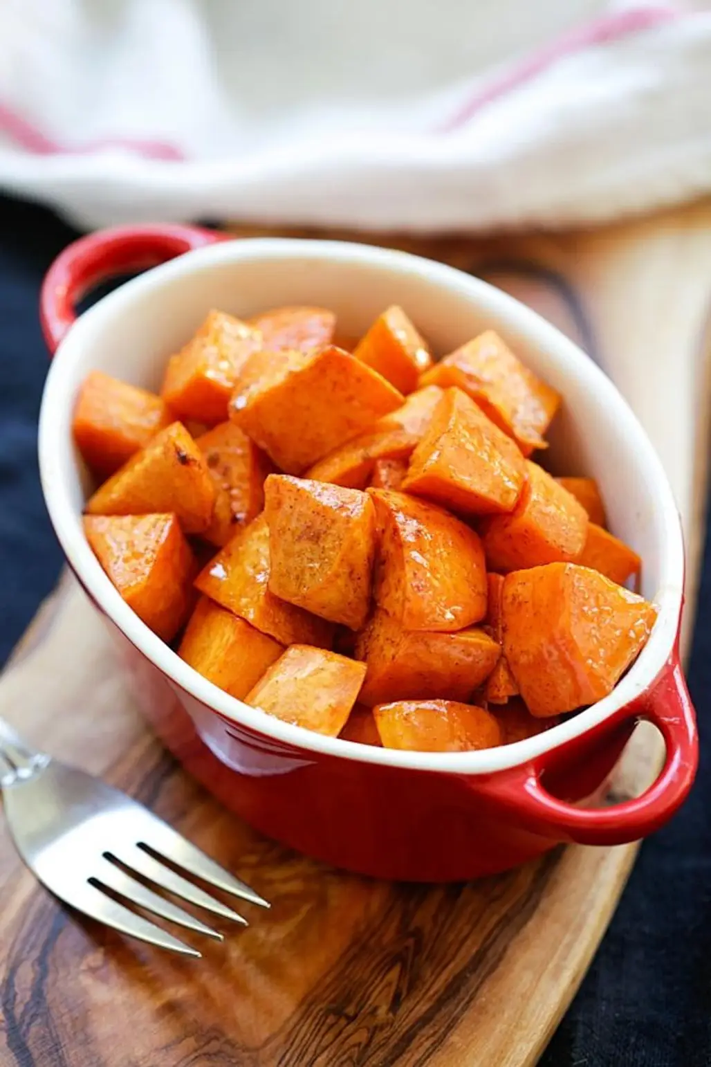 Roasted Sweet Potatoes with Cinnamon and Honey – YUM!