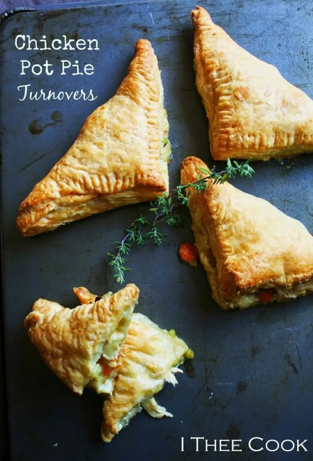 Easy Chicken Pot Pie Turnovers