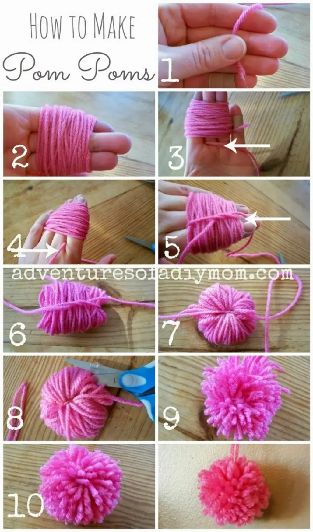 How to Make Yarn Pom-Poms