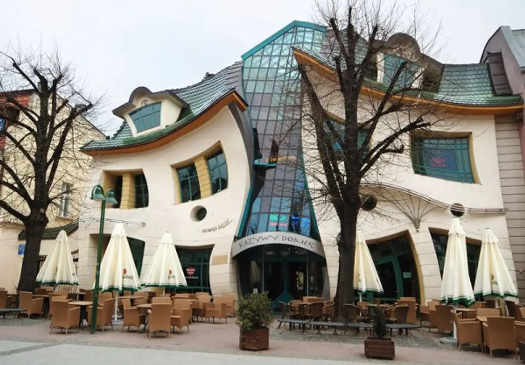 The Crooked House in Poland