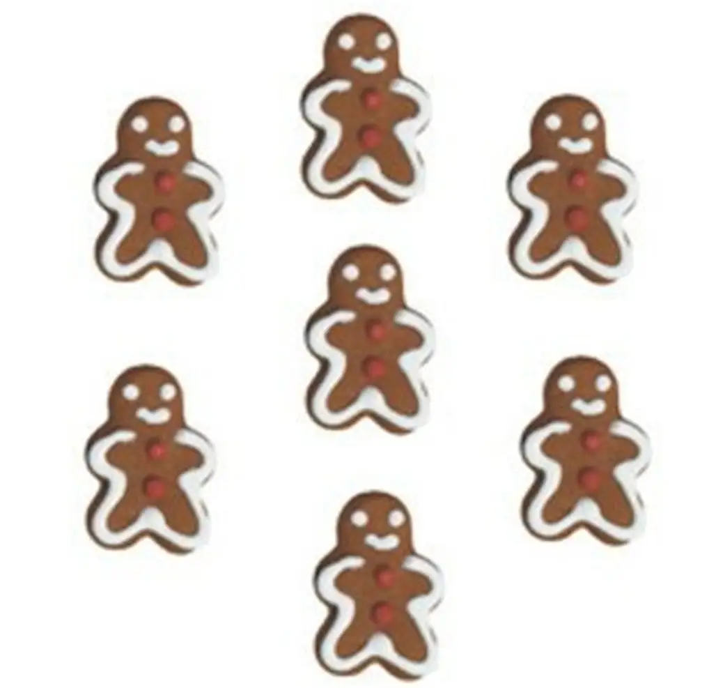 Mini Gingerbread Man Icing Decorations
