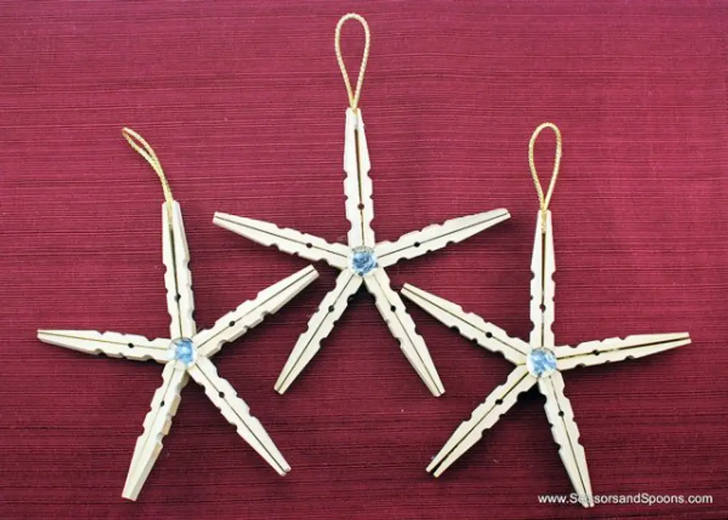 Turn Them into Snowflake Ornaments