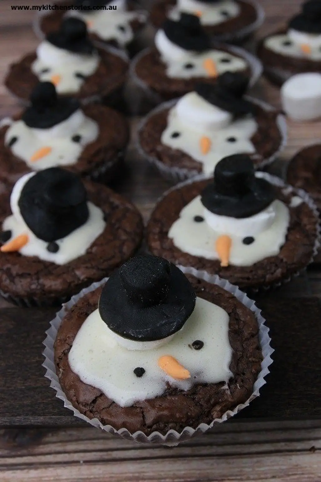 Winter Wonderland Snowman Brownie Recipe