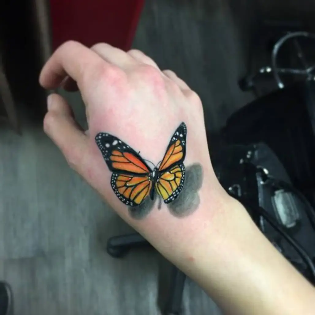 tattoo, butterfly, arm, insect, moths and butterflies,