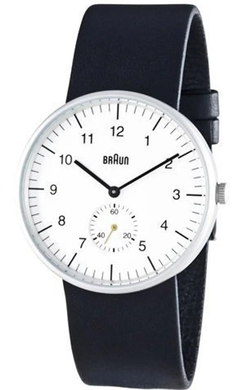 Men's Analog Wrist Watch, White Face 38 Mm