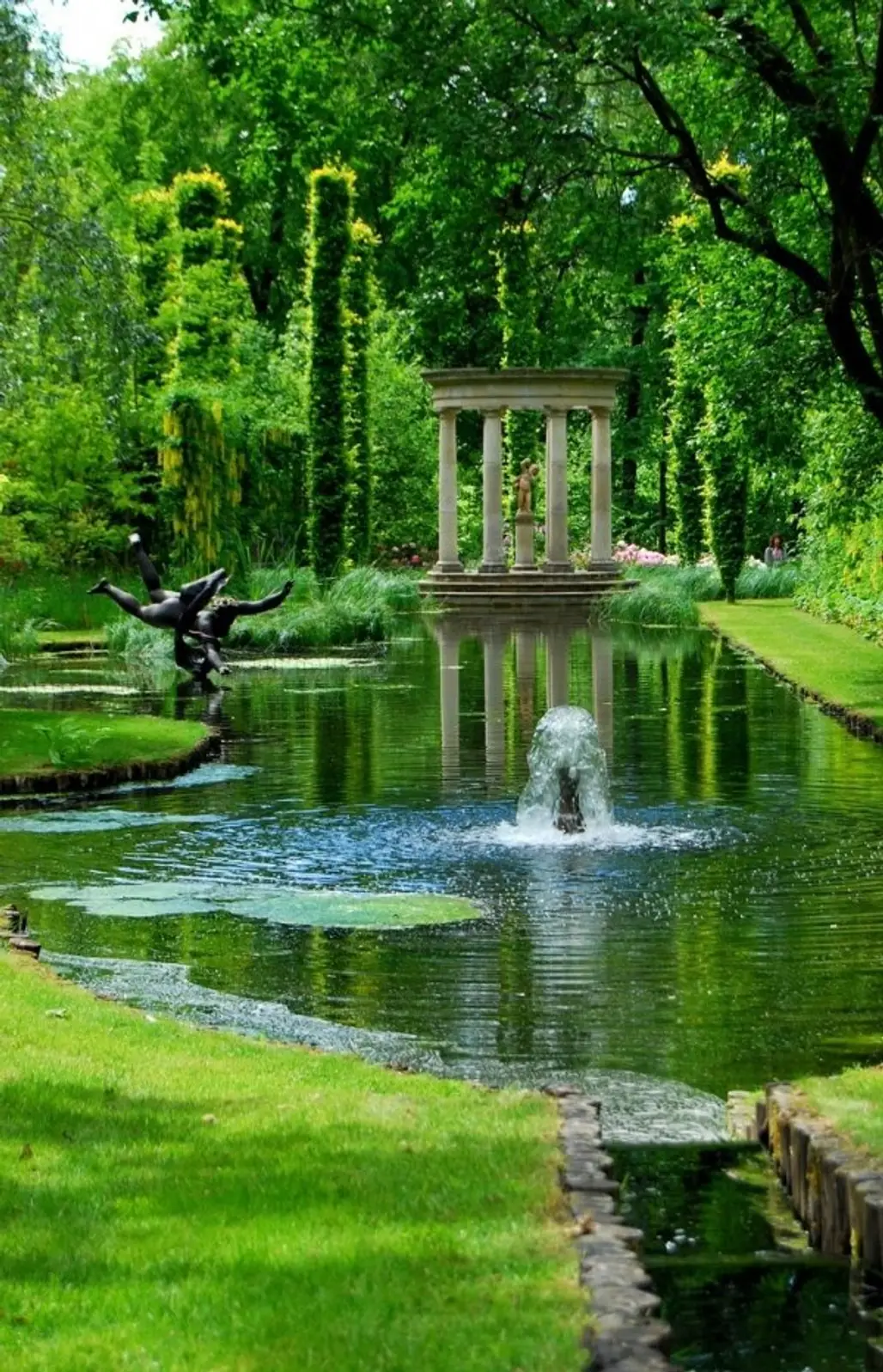 pond,tree,body of water,garden,botany,