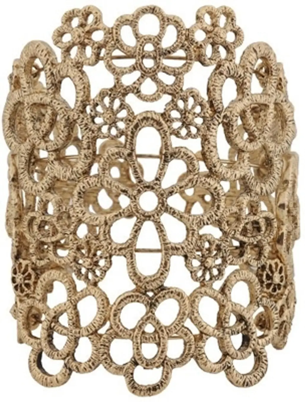 Foreve21 Cutout Floral Cuff