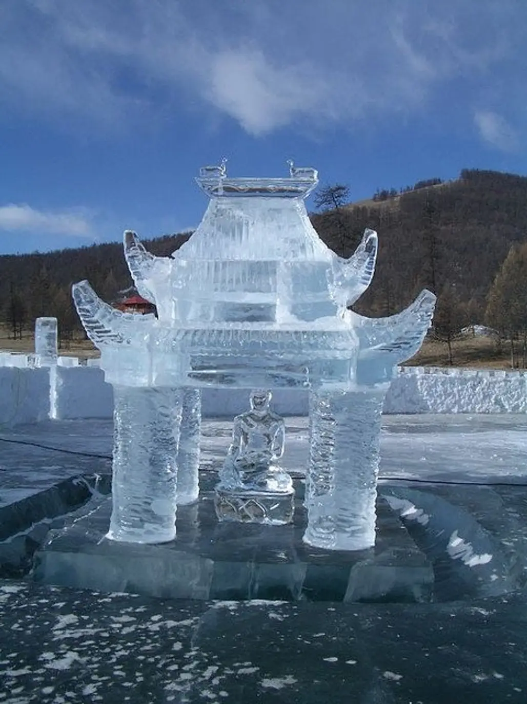 Statue of Ice Buddha