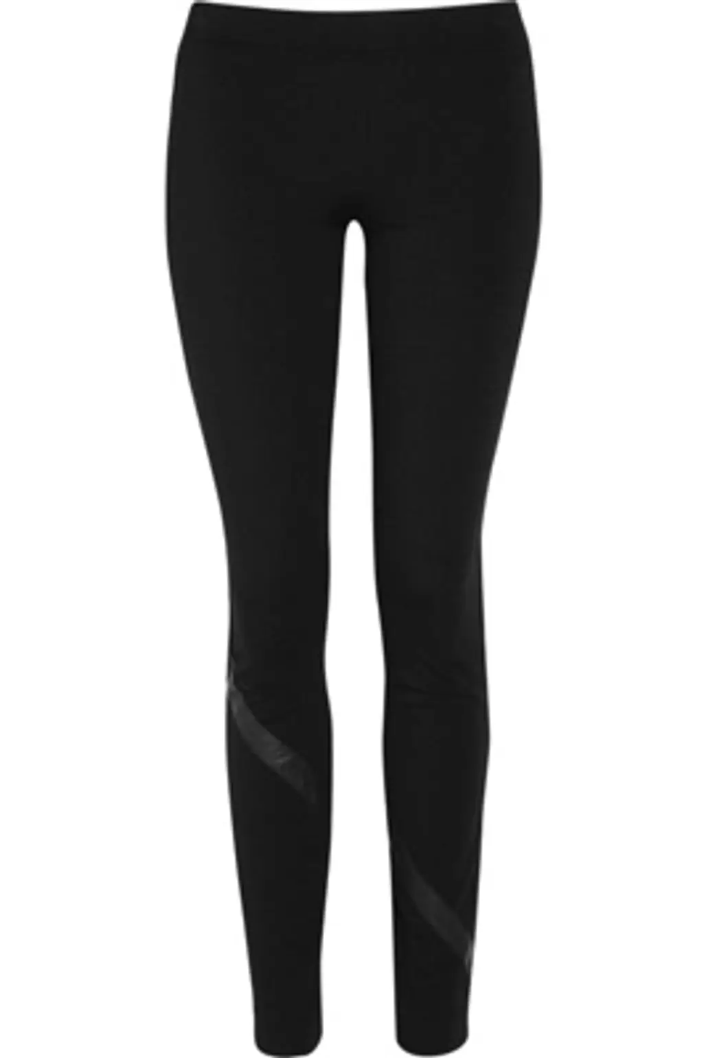 DKNY Jersey and Leather Leggings