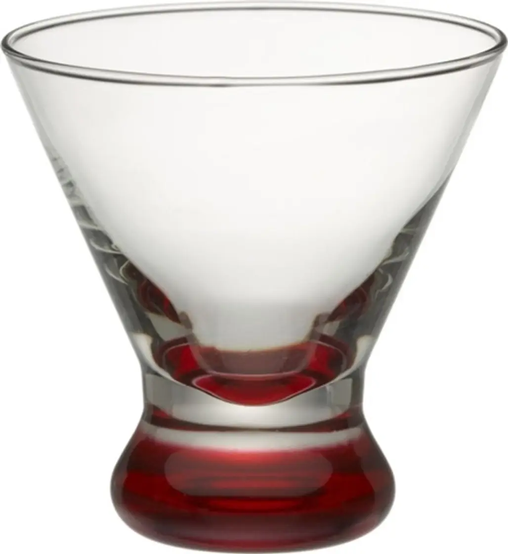 Dizzy Red Cocktail Glass