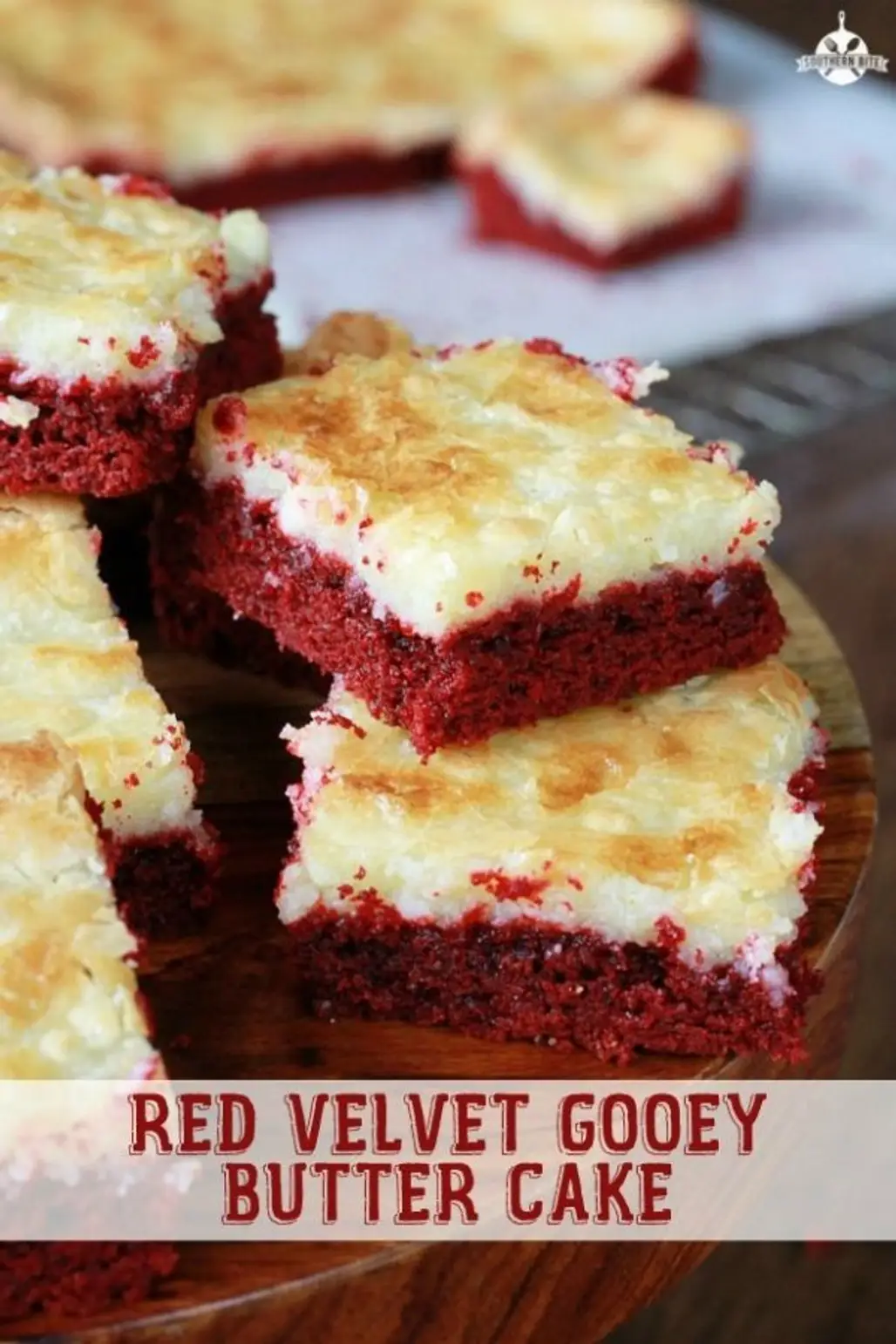 Red Velvet Gooey Butter Cake