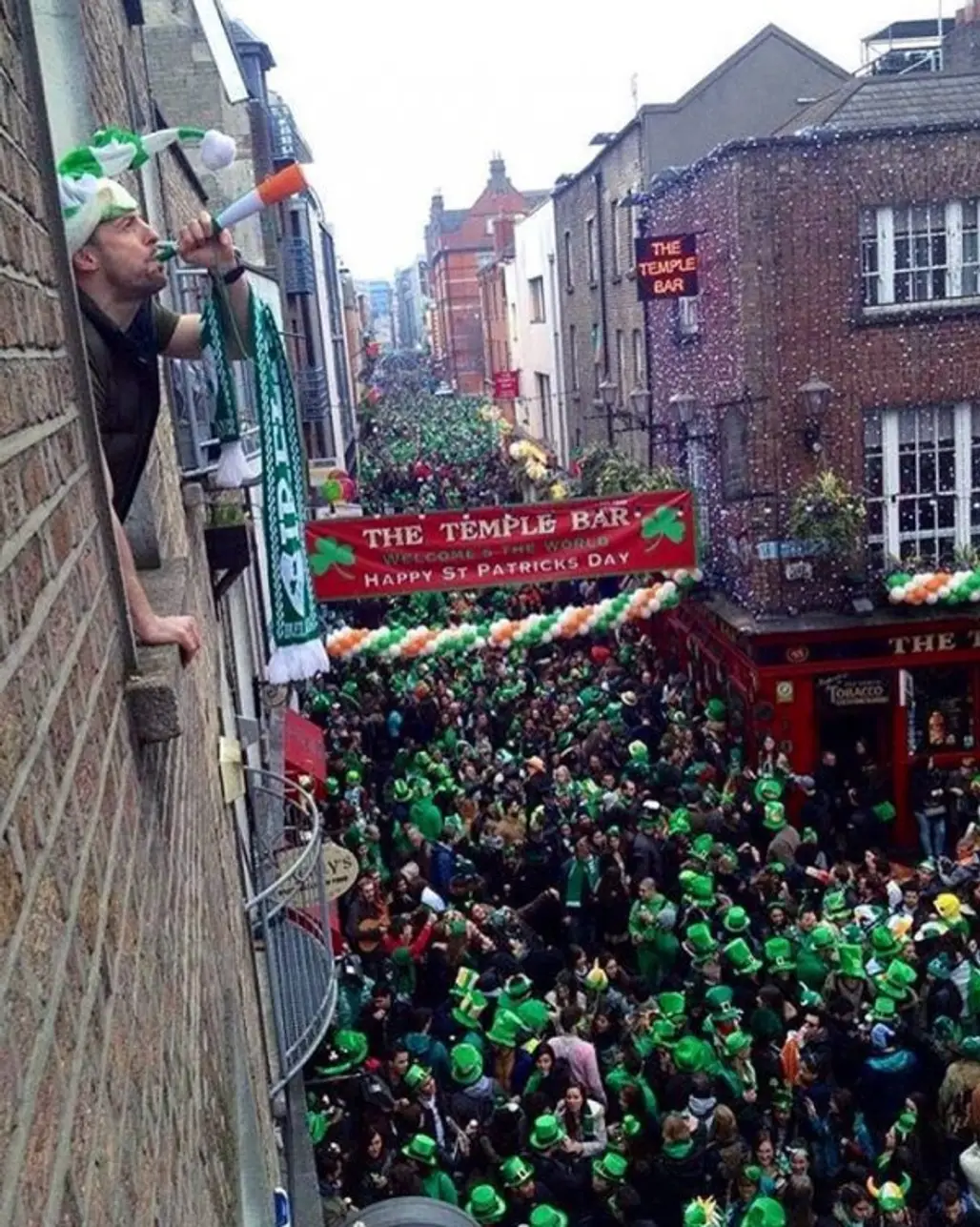 Crowd, Green, People, Saint patrick's day, Event,