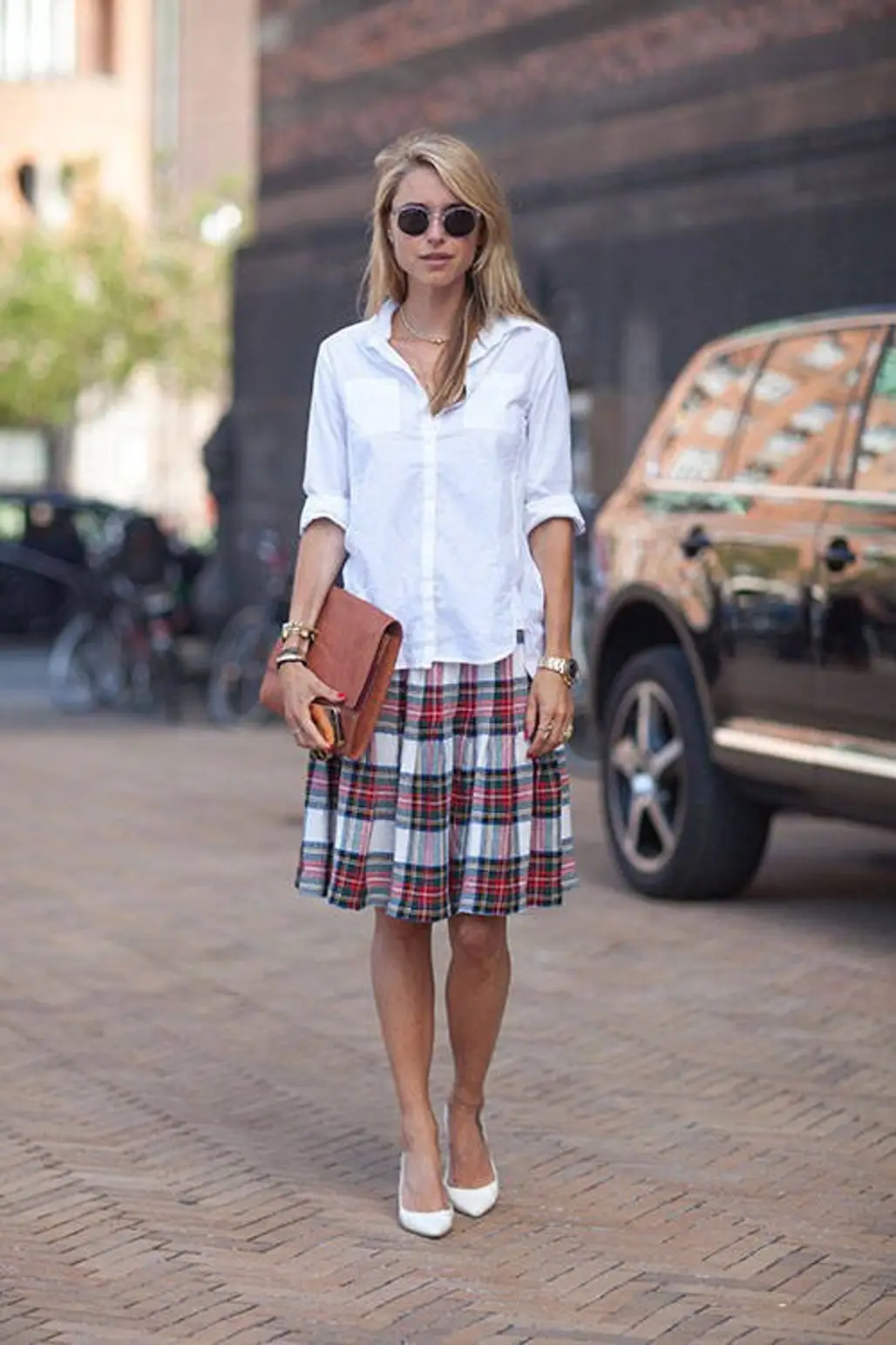 With a Plaid Skirt