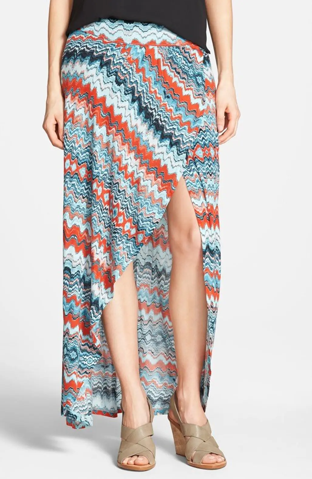 Drippy Stripes' Maxi Skirt