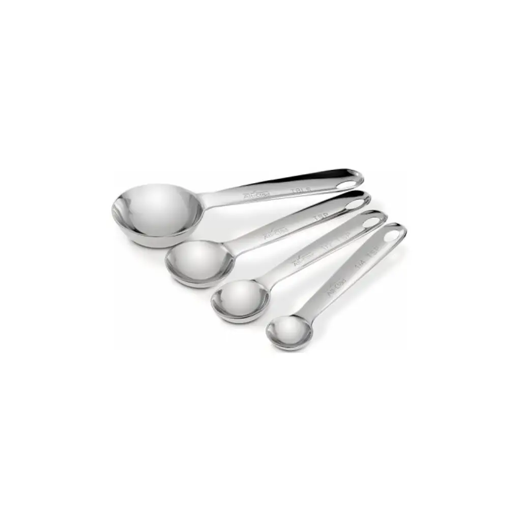 All-Clad Stainless Steel Measuring Spoons, Set of 4, Silver