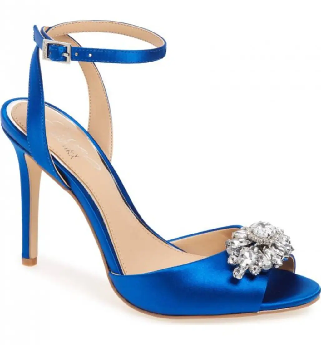 footwear, blue, cobalt blue, electric blue, high heeled footwear,
