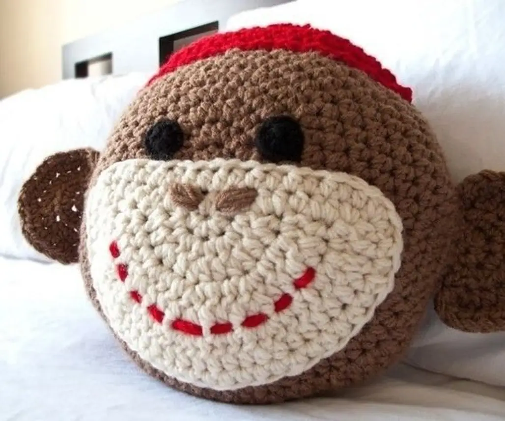 Sock Monkey Pillow