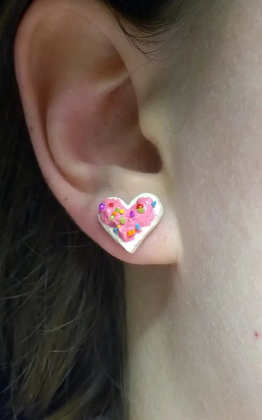 Heart Sugar Cookie Earrings