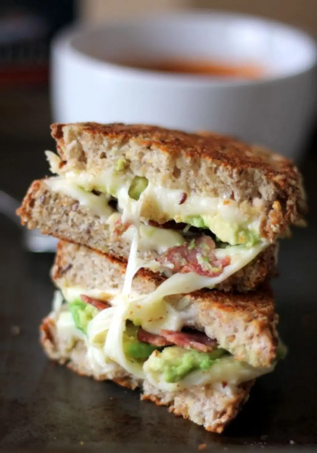 Make Grilled Cheese Healthy by Using Whole Grain Bread and Adding Veggies