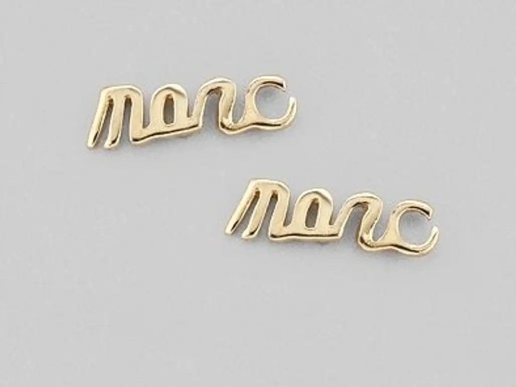 Marc by Marc Jacobs Script Signature Earrings