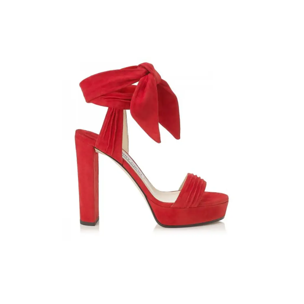 footwear, high heeled footwear, red, shoe, leather,