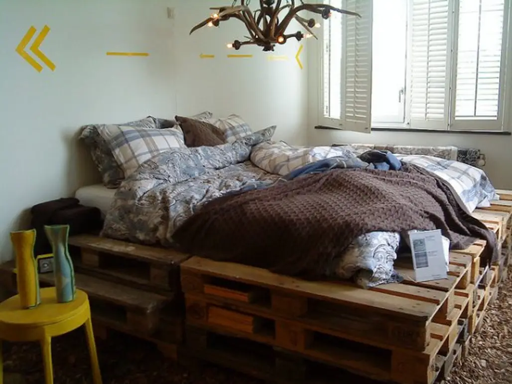 Pallet Bed at the LLOYD Hotel, Amsterdam, the Netherlands