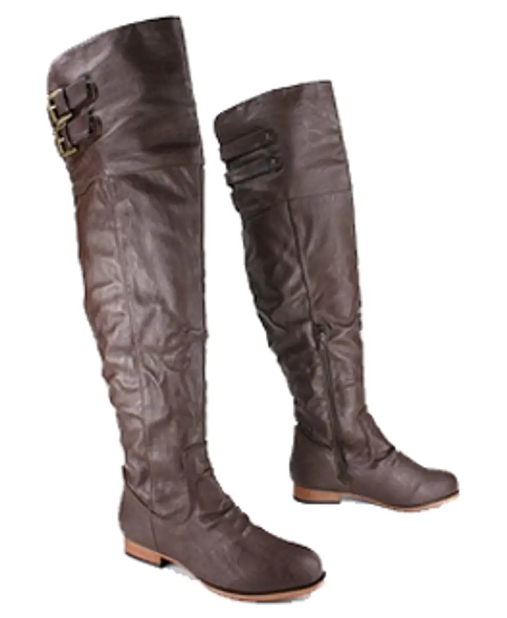 Leatherette over the Knee Boots