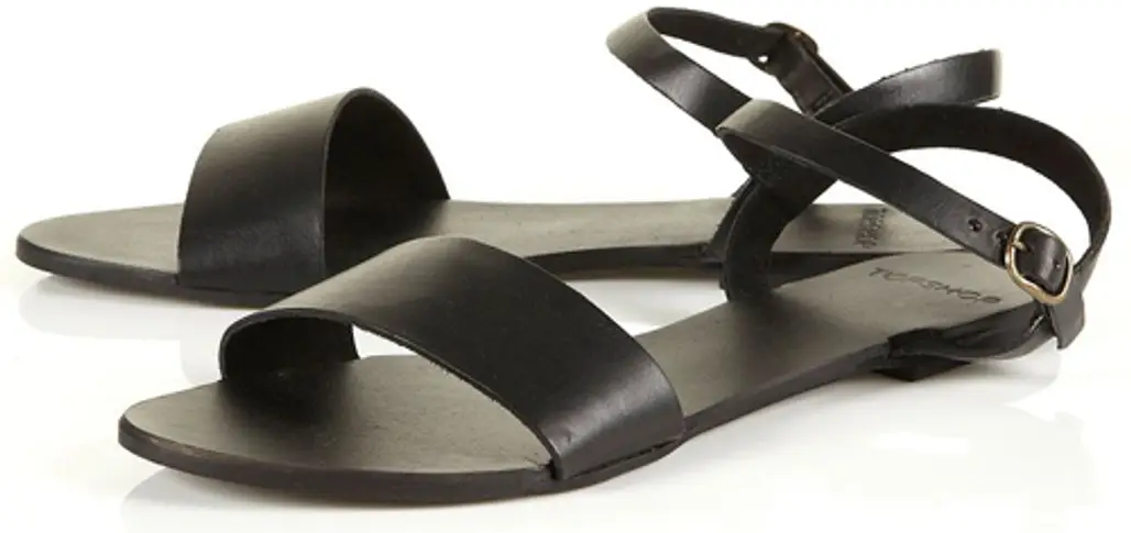 Topshop ‘Hoopla’ Leather Strap Sandals