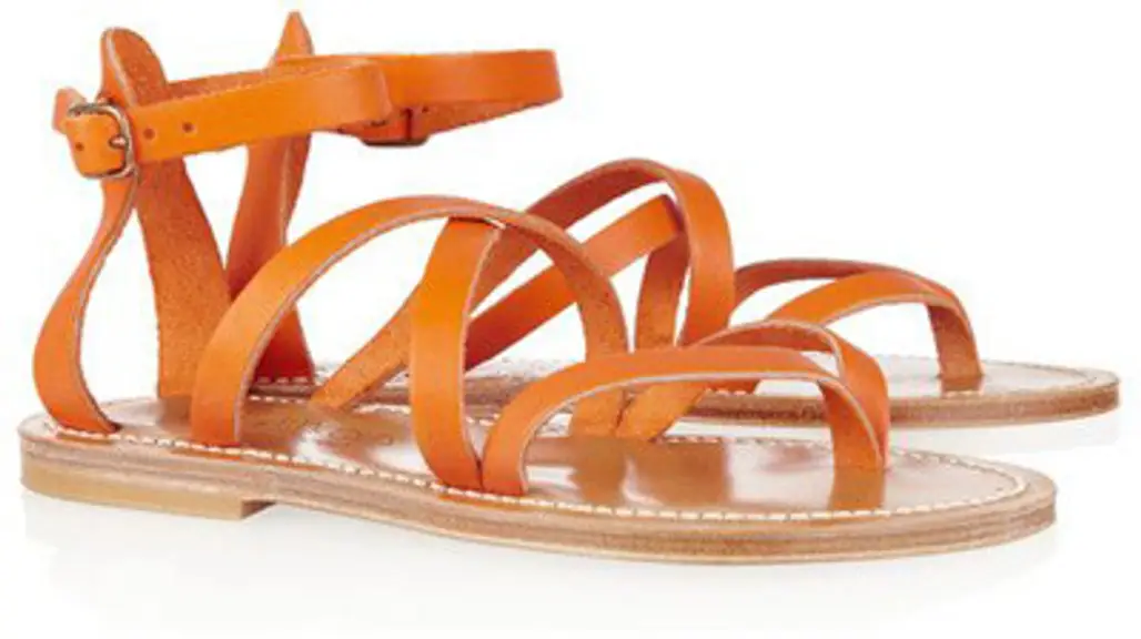 K Jacques St Tropez Leather Sandals