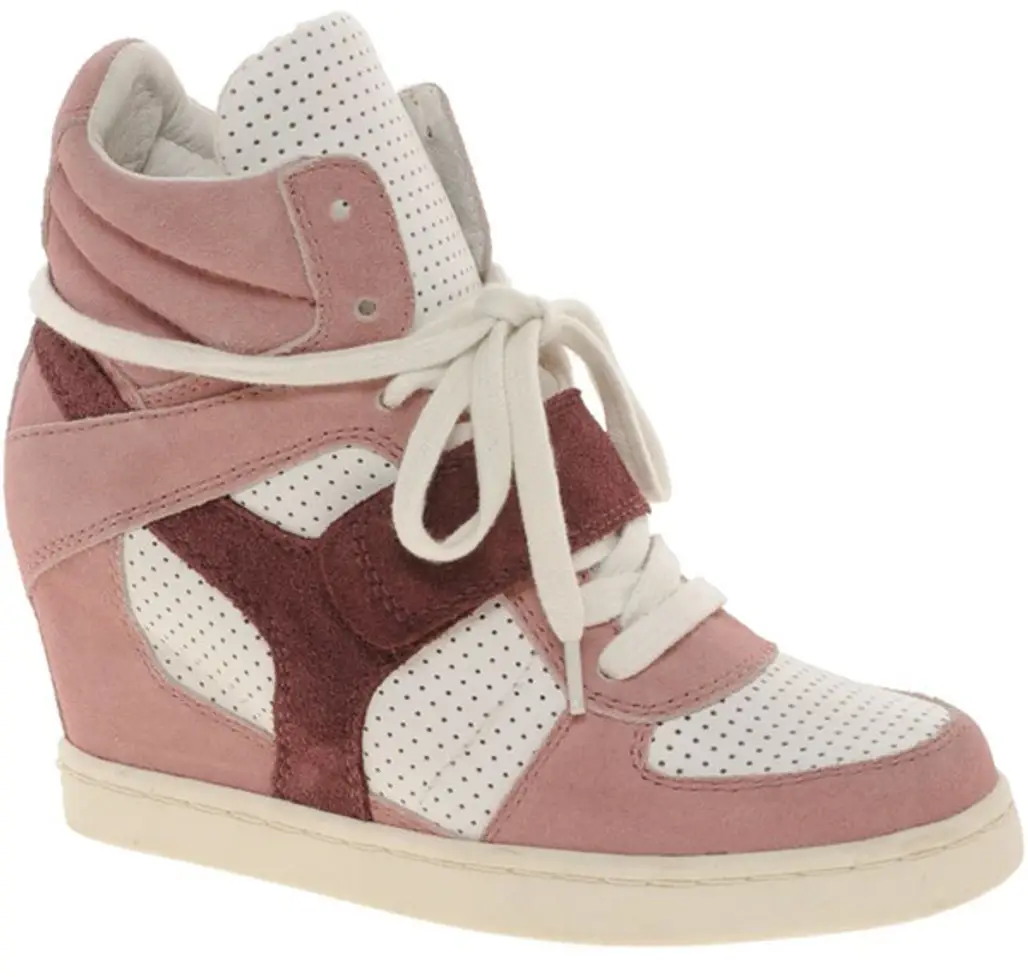 Ash Colourblock Strapped Wedge Trainers