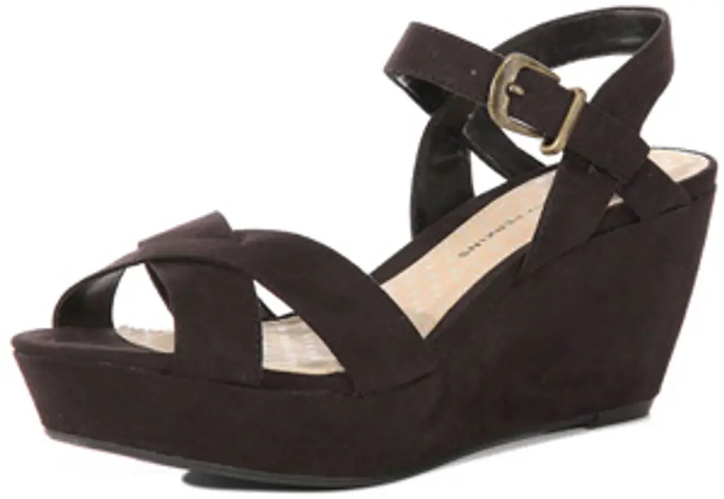 Cross Front Low Wedges