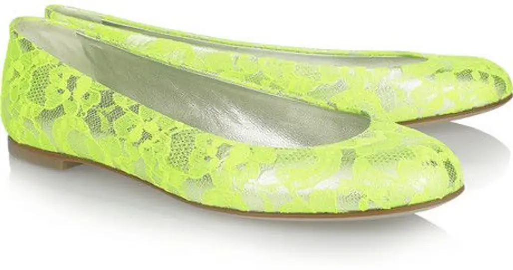Giuseppe Zanotti Lace Neon Shoes