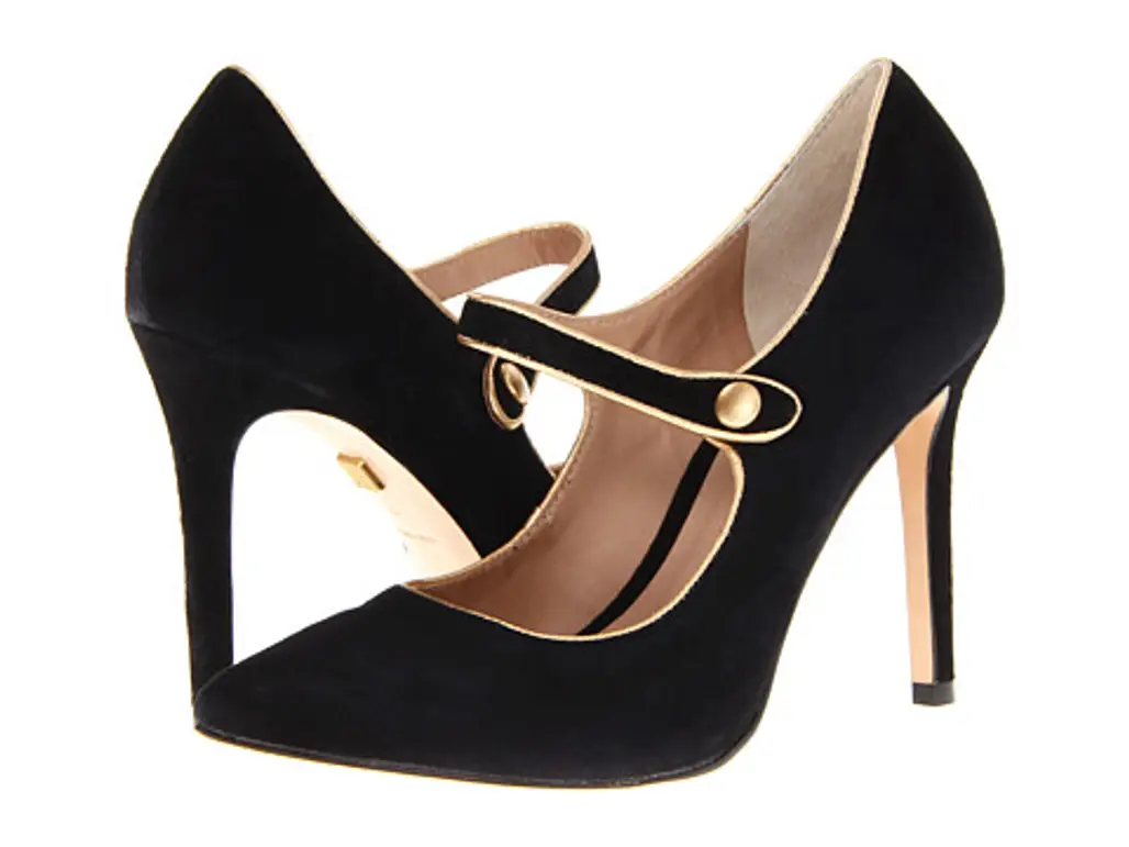 Gold Rimmed Mary Janes