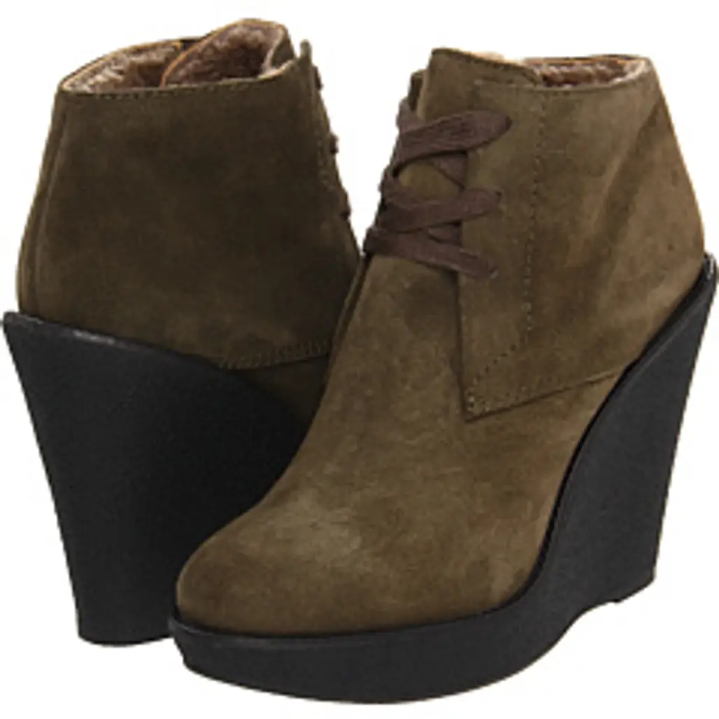 Lined Wedge Booties