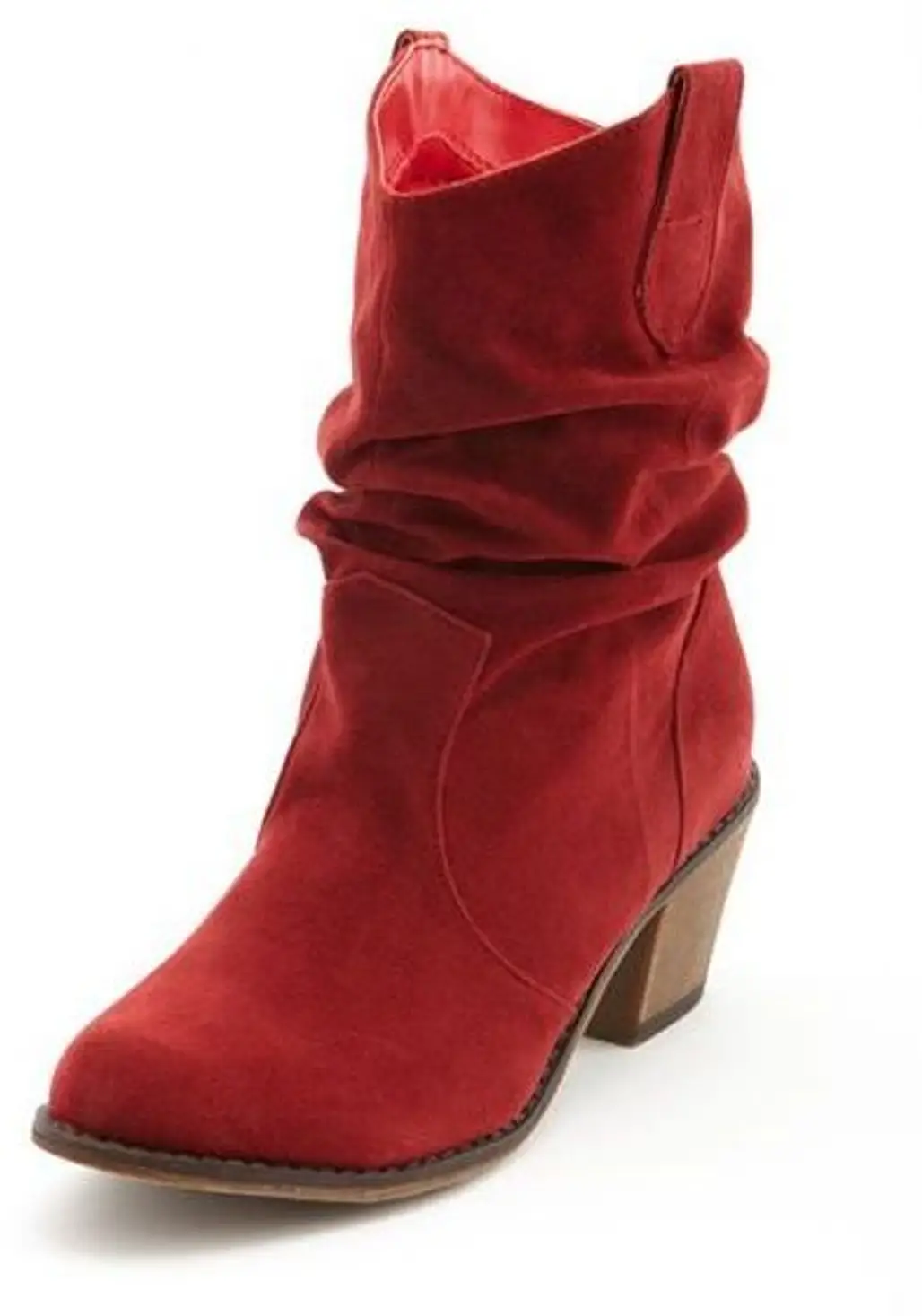 Sueded Slouchy Cowboy Boot